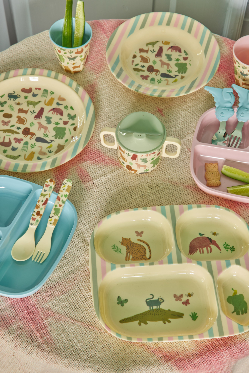 Rice Melamin Çocuk Tabağı Sweet Jungle