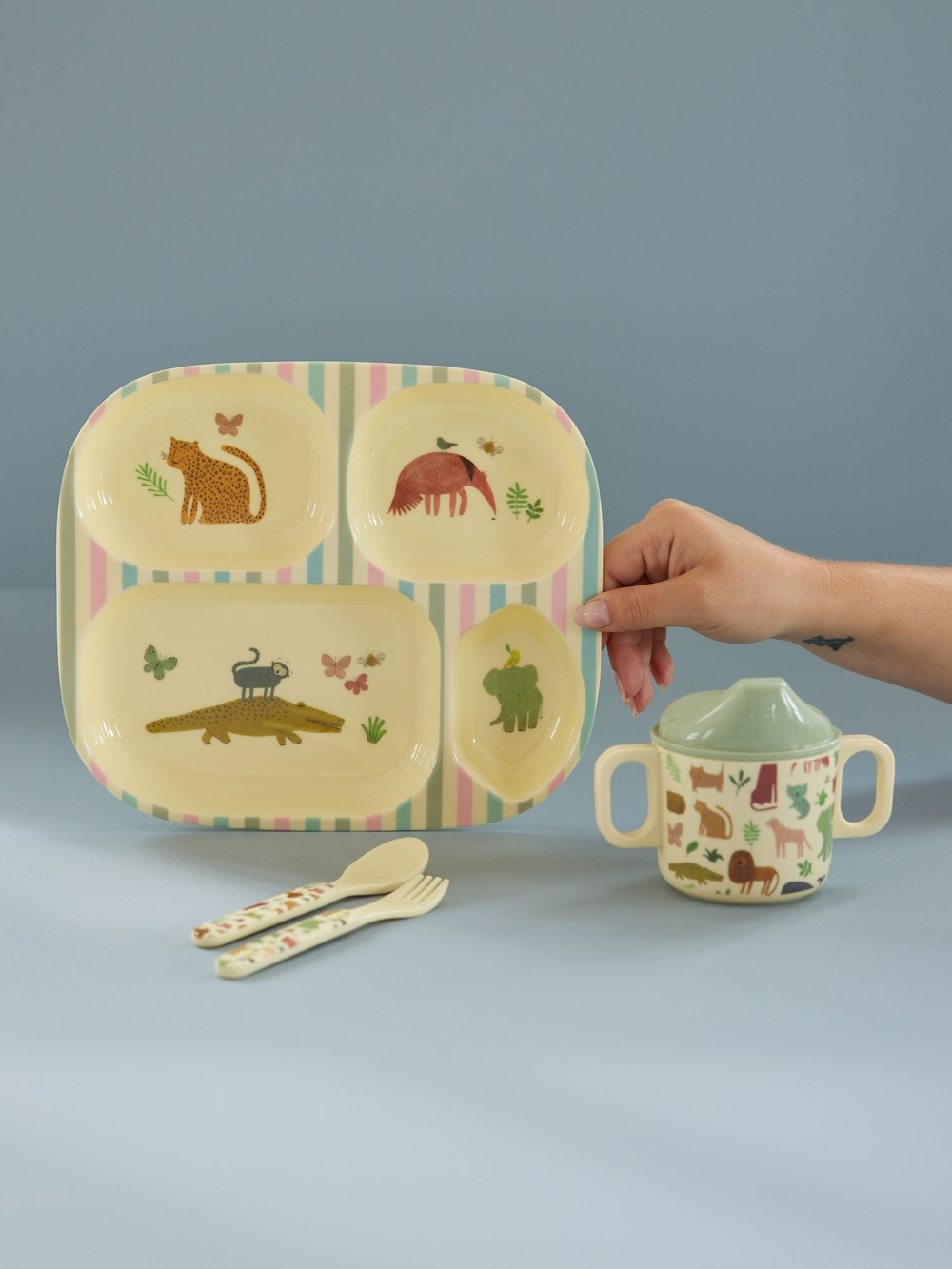 Rice Melamin Dinner Set Sweet Jungle