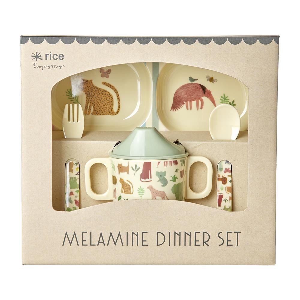 Rice Melamin Dinner Set Sweet Jungle