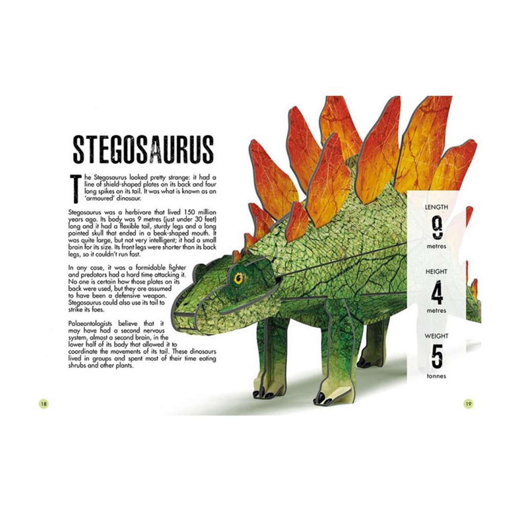 Sassi Junior Book & 3D Model Stegosaurus