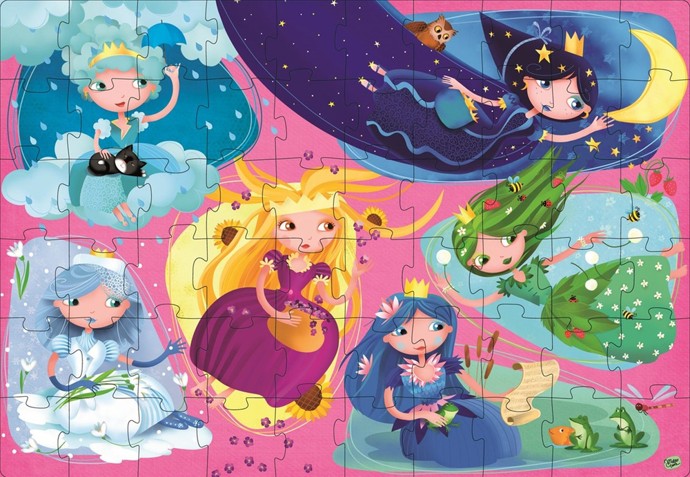 Sassi Junior Giant Puzzle -  Nature Princesses