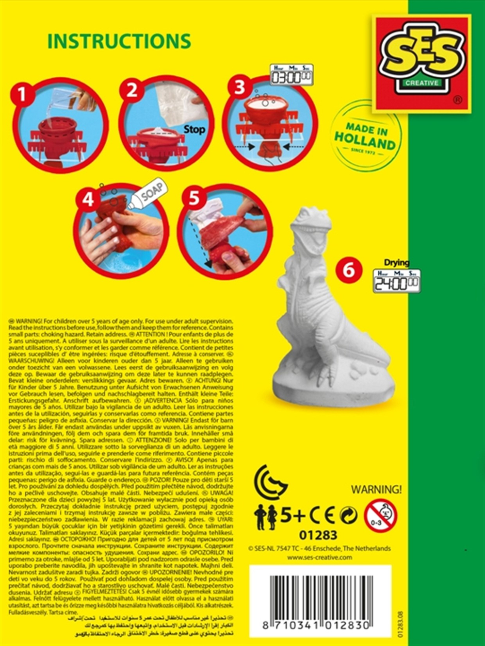 Ses Creative Kalıba Dök ve Boya T-Rex