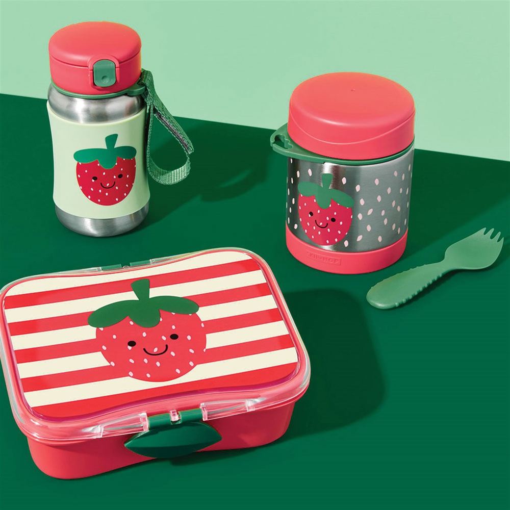 Skip Hop Spark Style Paslanmaz Çelik Termos Çilek