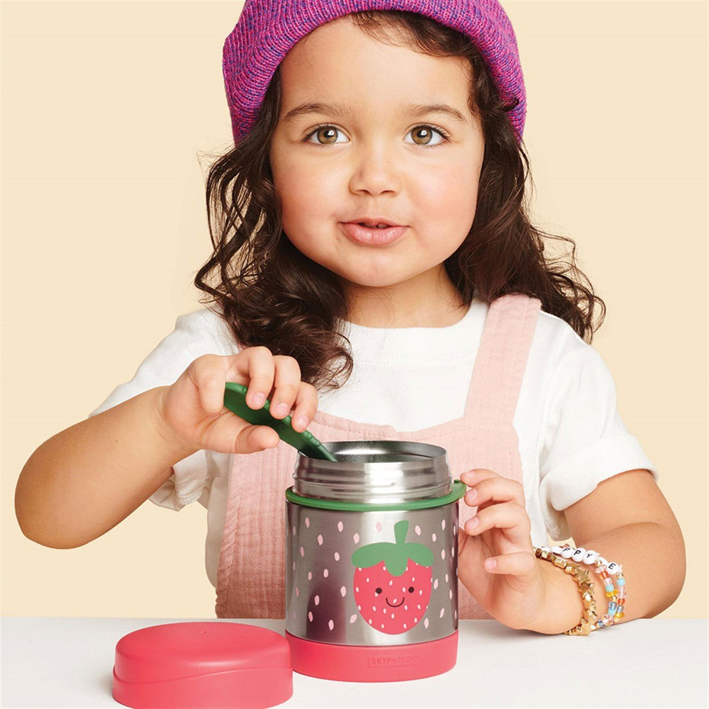 Skip Hop Spark Style Paslanmaz Çelik Termos Çilek