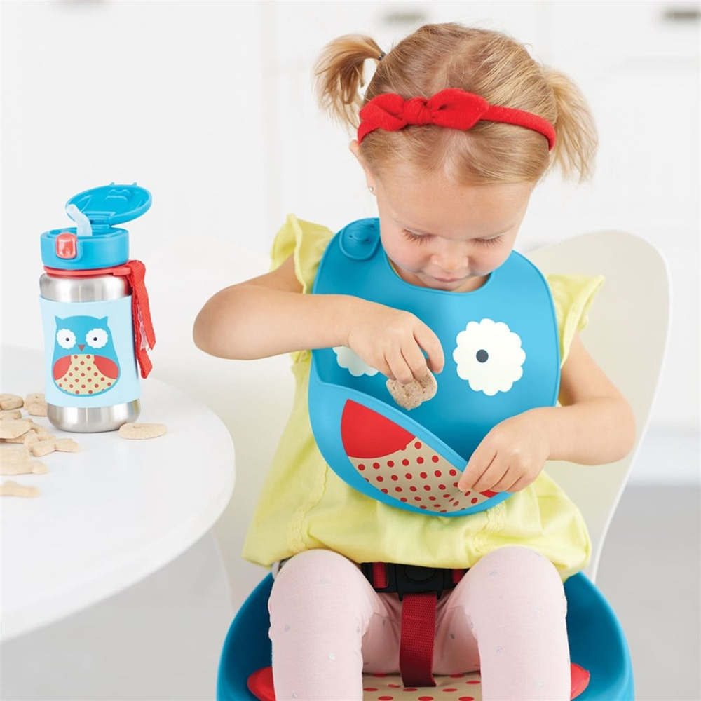 SKIP HOP ZOO CEPLİ SİLİKON ÖNLÜK - BAYKUŞ