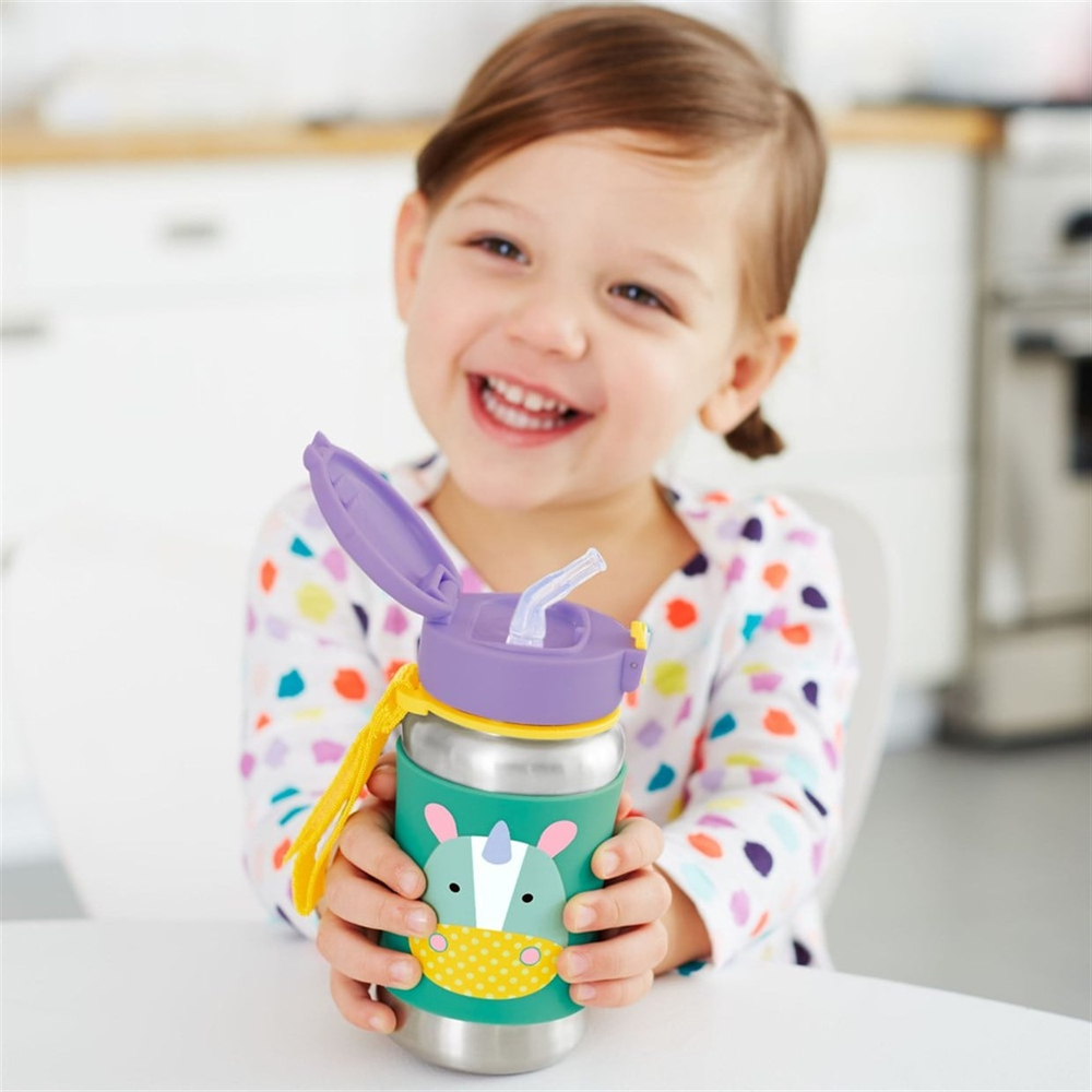 SKIP HOP ZOO PİPETLİ PASLANMAZ ÇELİK SULUK - UNICORN