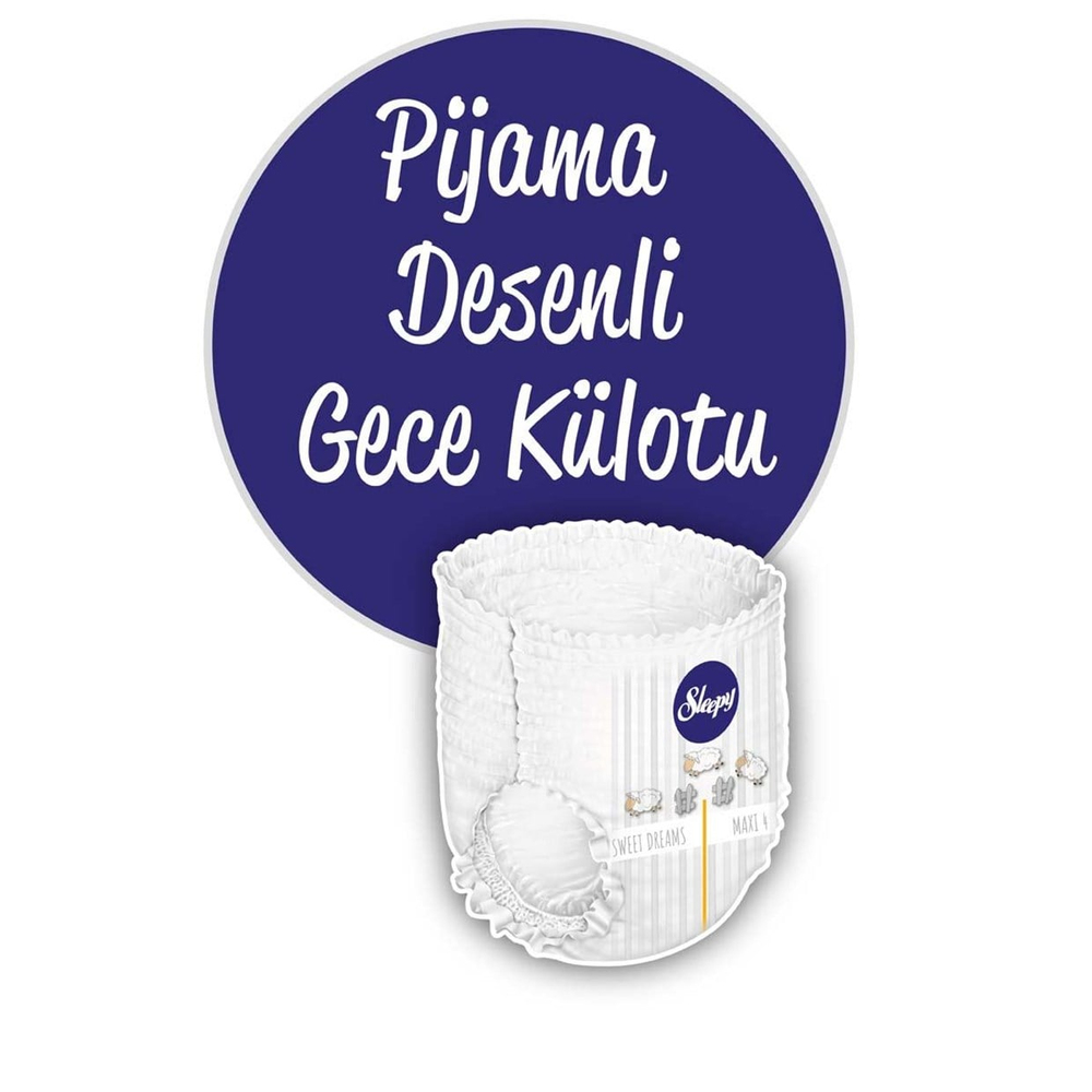 SLEEPY GECE KÜLOTLU LAVANTA YAĞLI 6 NUMARA BEZ - XL 20 ADET