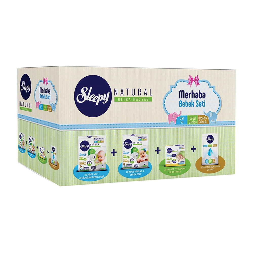 SLEEPY NATURAL MERHABA BEBEK SETİ