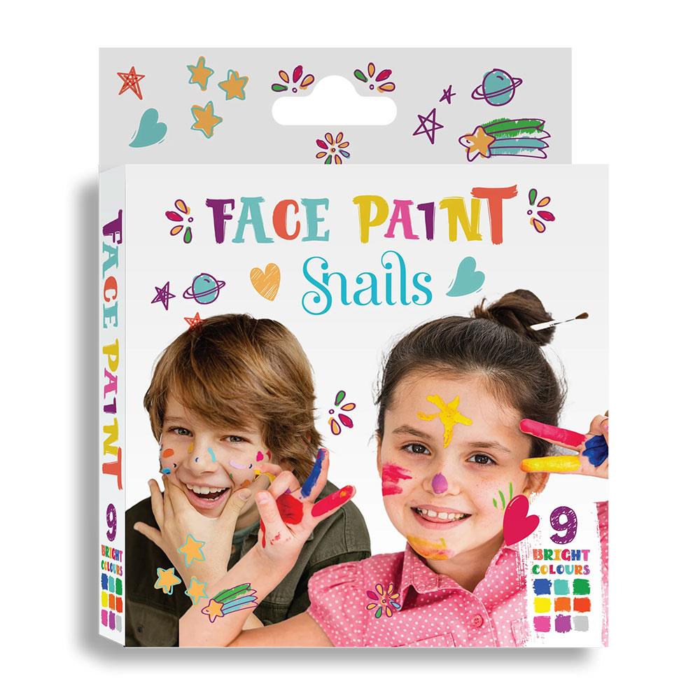 Snails Yüz Boyama Paleti Parlak Renkler