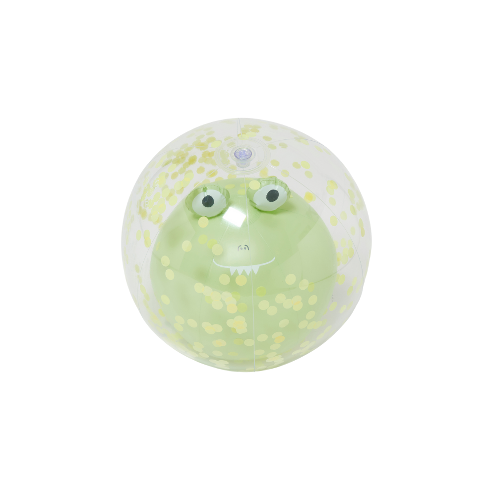 Sunnylife 3 Boyutlu Şişme Plaj Topu Cookie the Croc Light Khaki