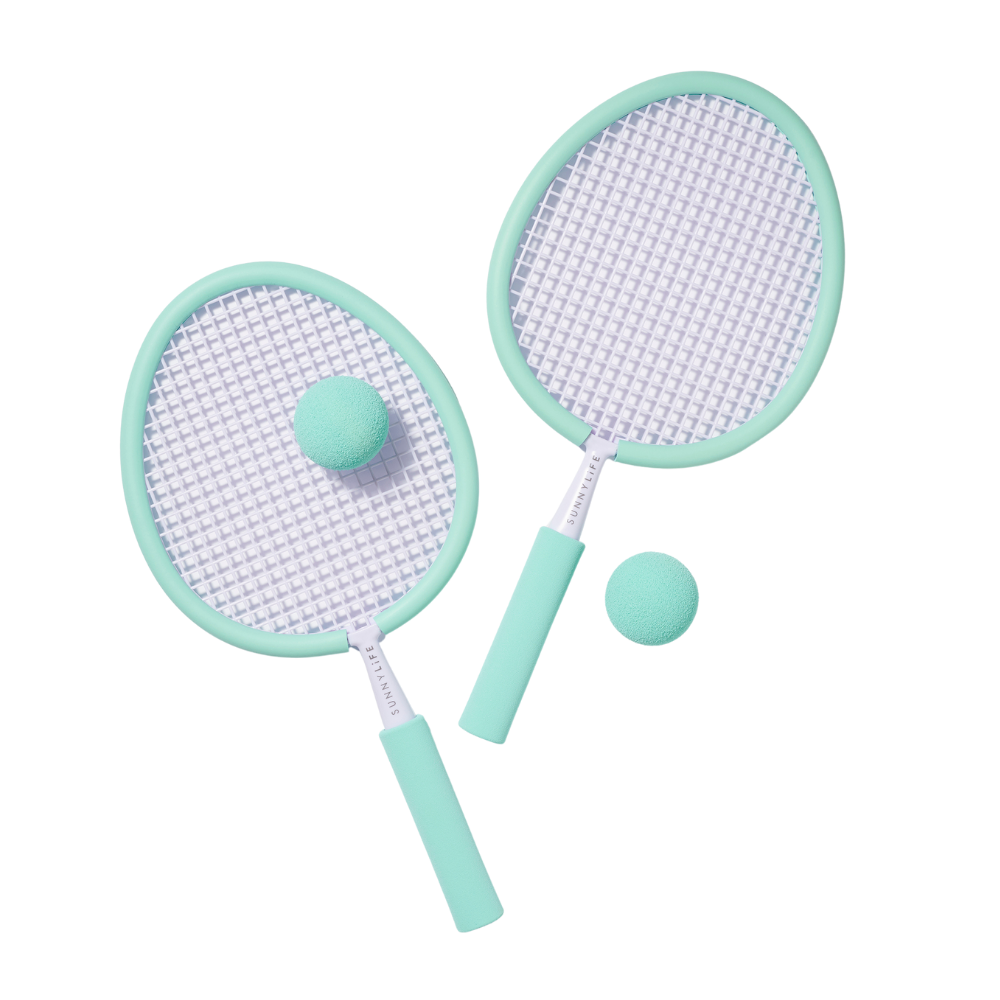 Sunnylife Plaj Raket Seti Rio Sun Pastel Aqua and Lilac