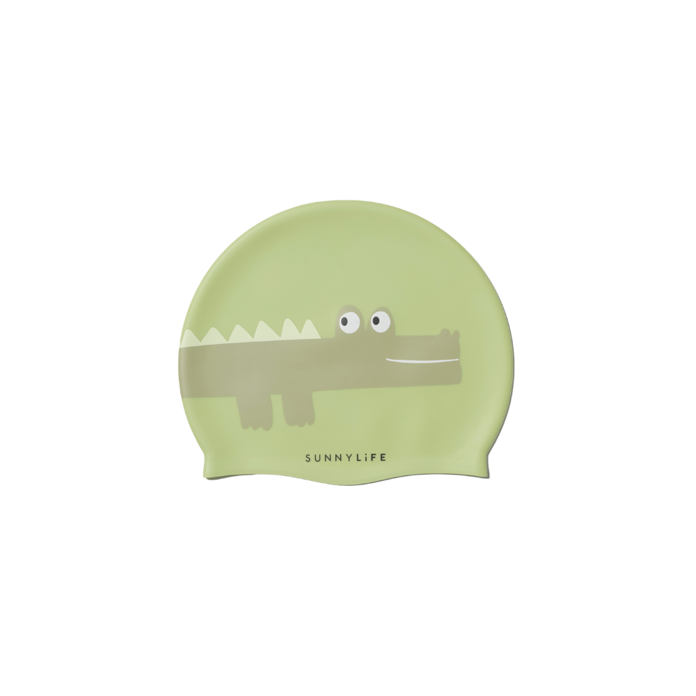 Sunnylife Yüzme Bonesi Cookie the Croc Light Khaki