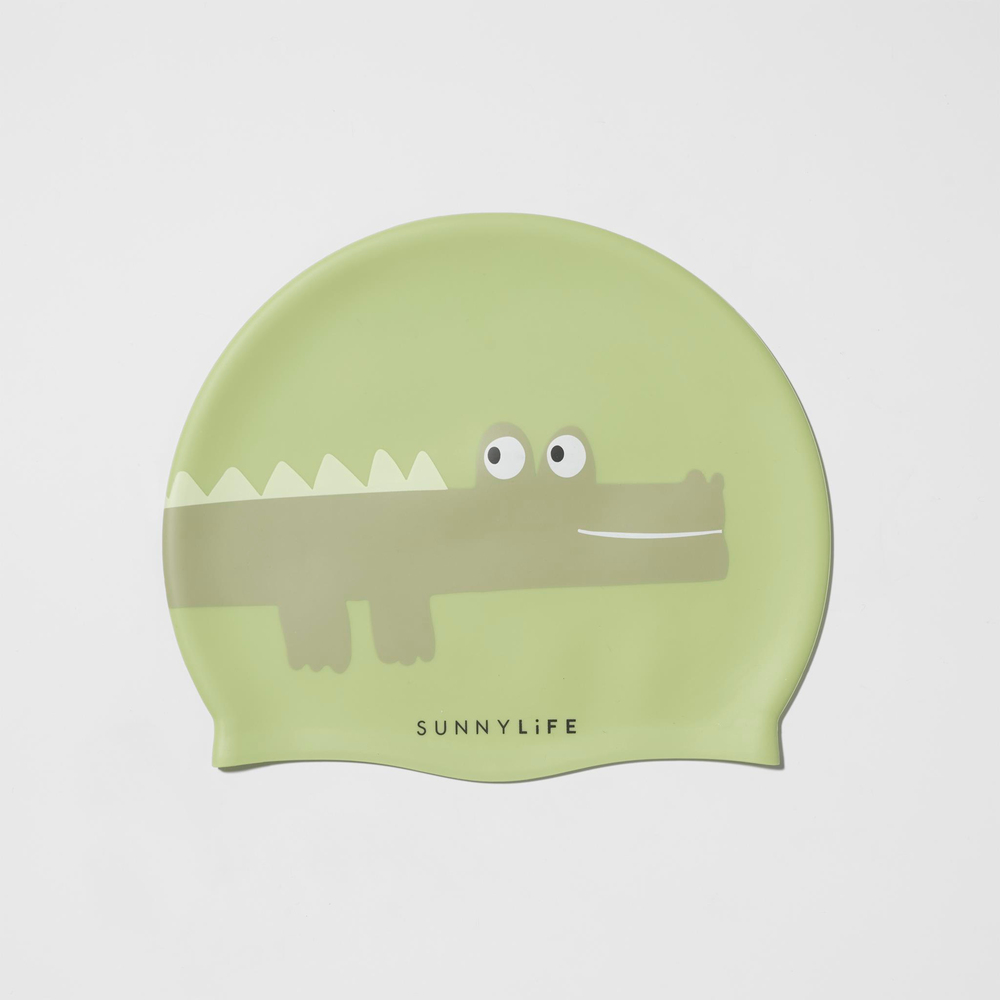 Sunnylife Yüzme Bonesi Cookie the Croc Light Khaki