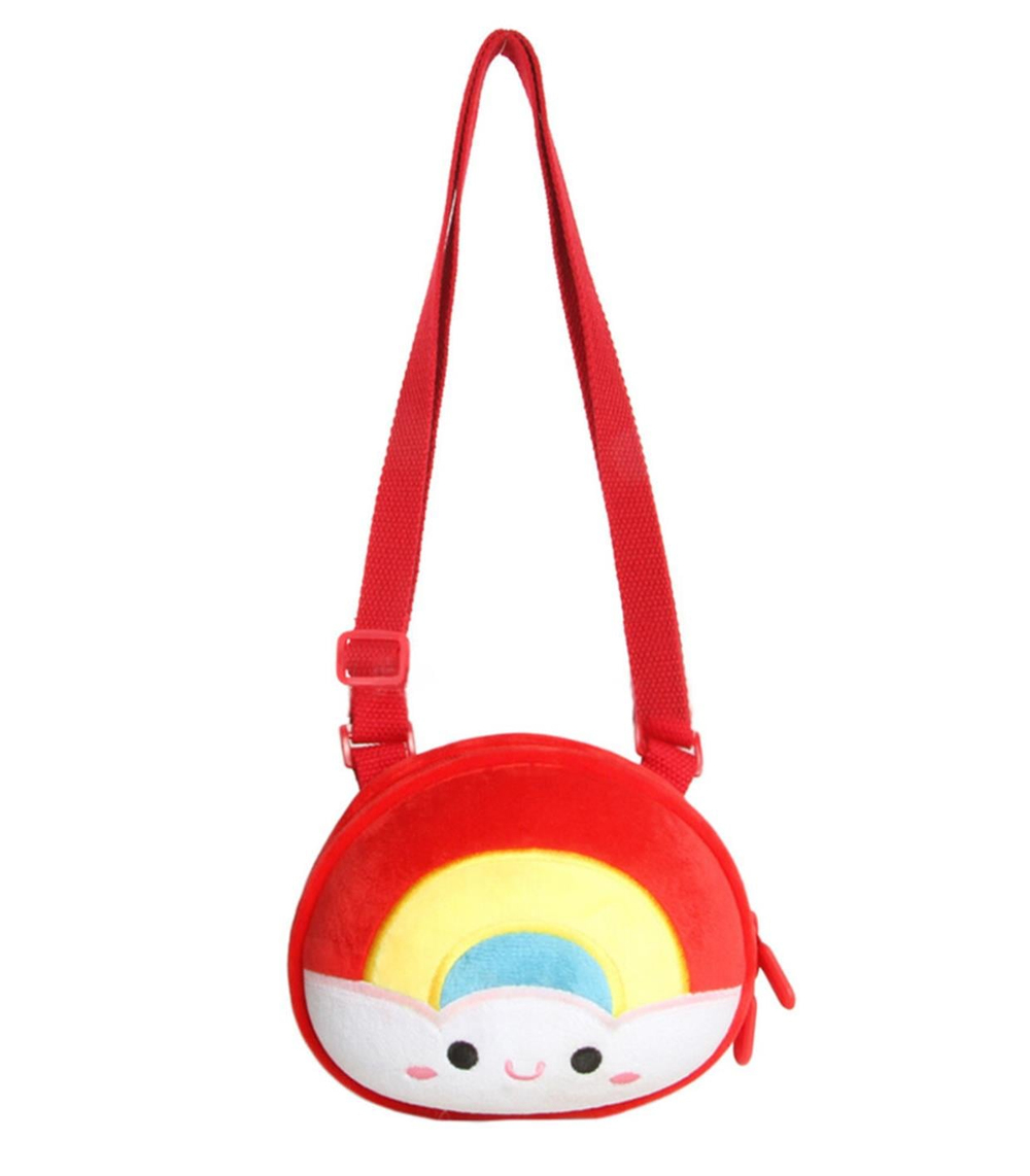 Supercute Rainbow Omuz Çantası Kırmızı