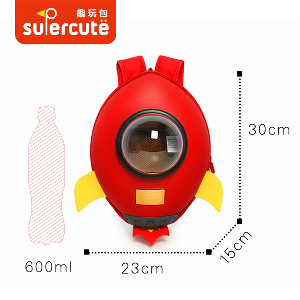 Supercute Rocket Sırt Çantası / Kırmızı