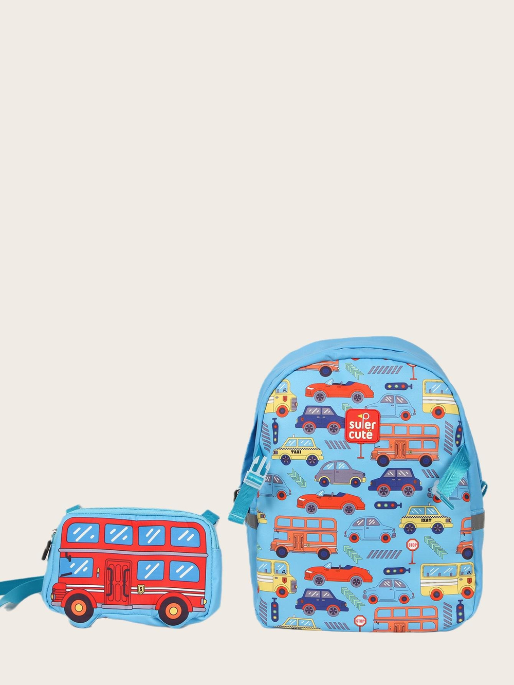 Supercute Two-in-One Big Car Sırt Çantası 