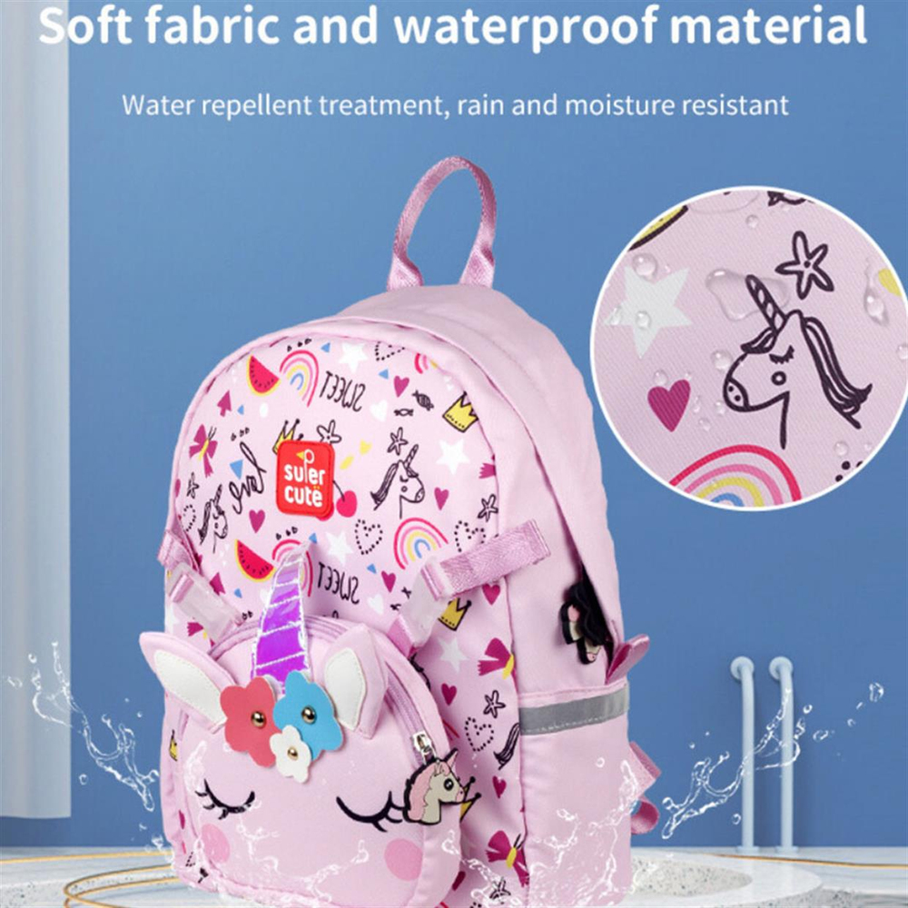 Supercute Two-in-One Unicorn Sırt Çantası Pembe