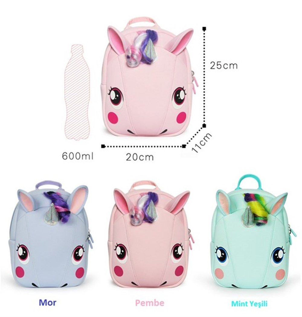 Supercute Unicorn Sırt Çantası / Mint