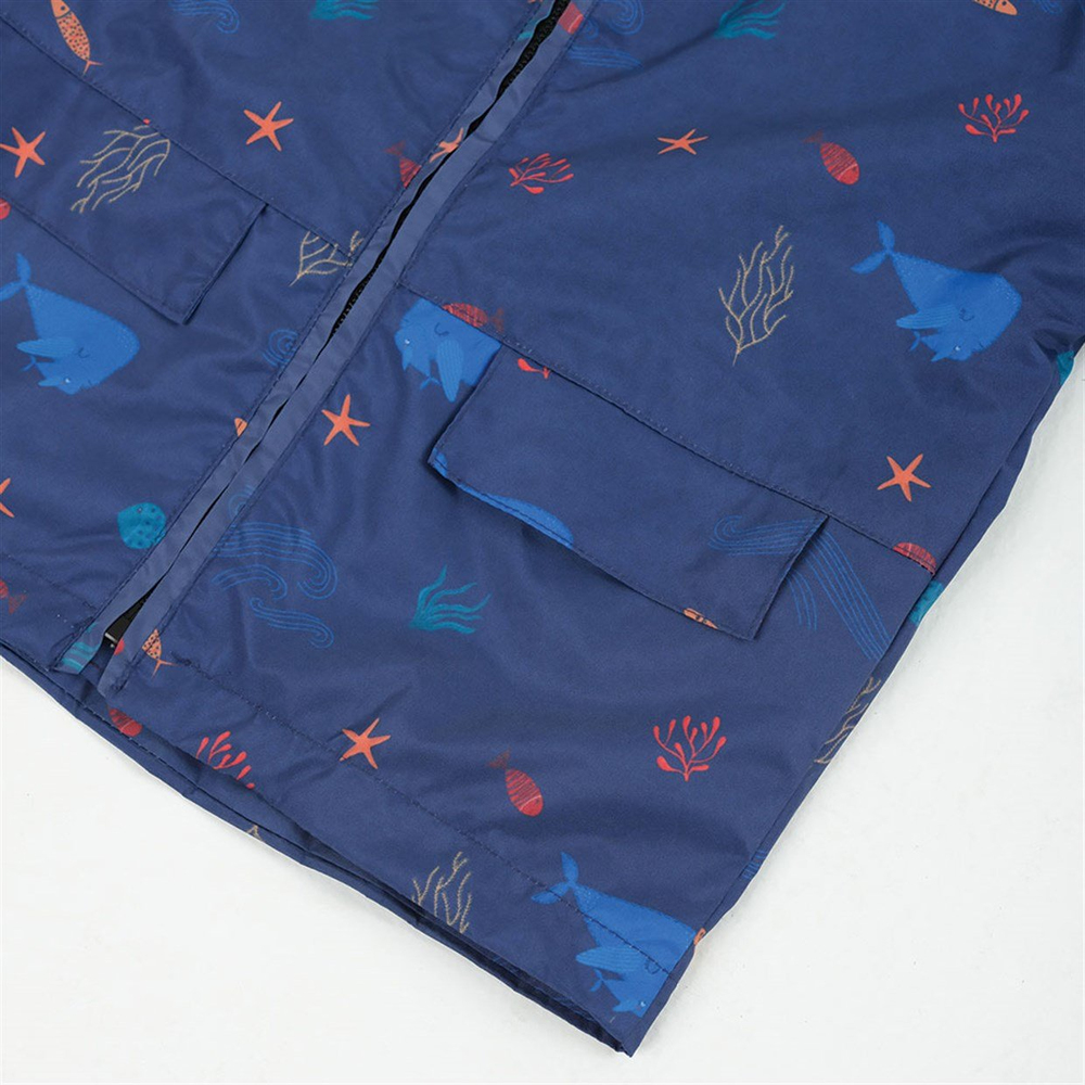 The Mini Mine Yağmur Montu Under The Sea