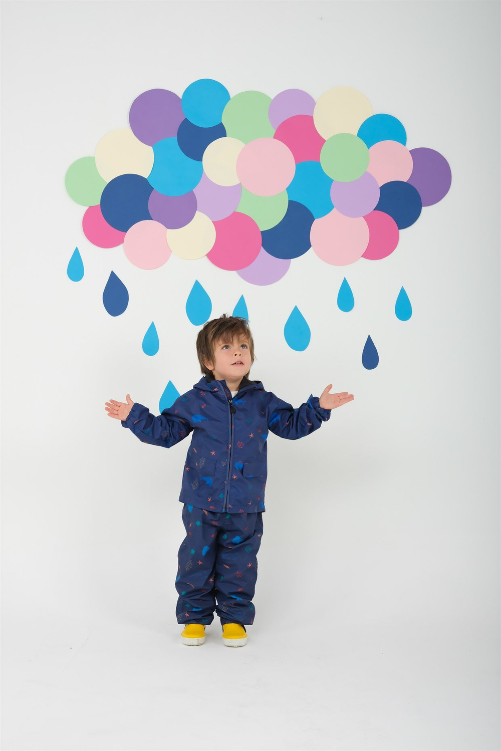 The Mini Mine Yağmur Montu Under The Sea