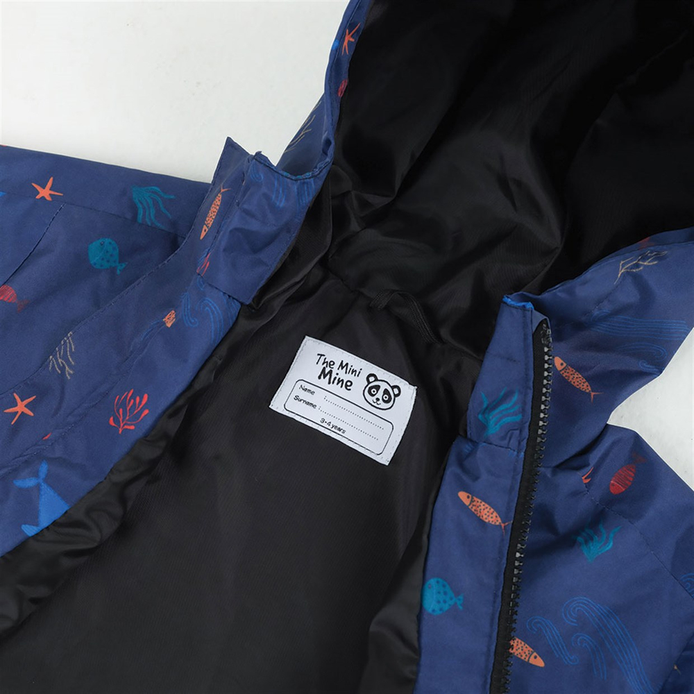 The Mini Mine Yağmur Montu Under The Sea