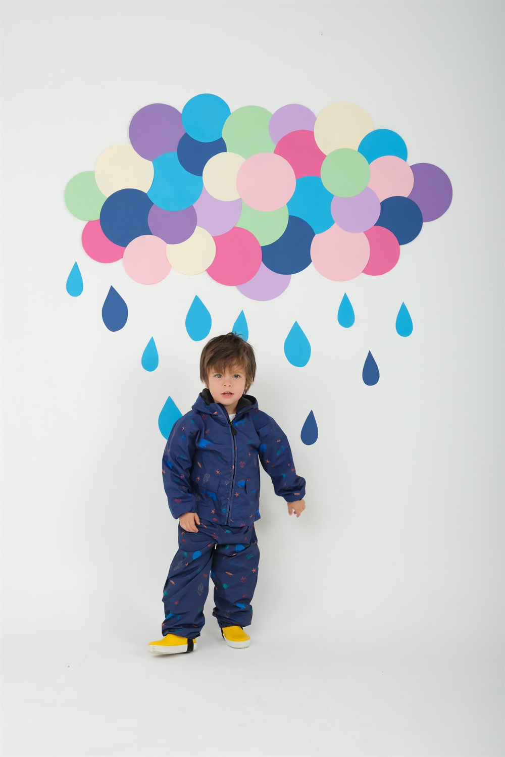 The Mini Mine Yağmur Montu Under The Sea