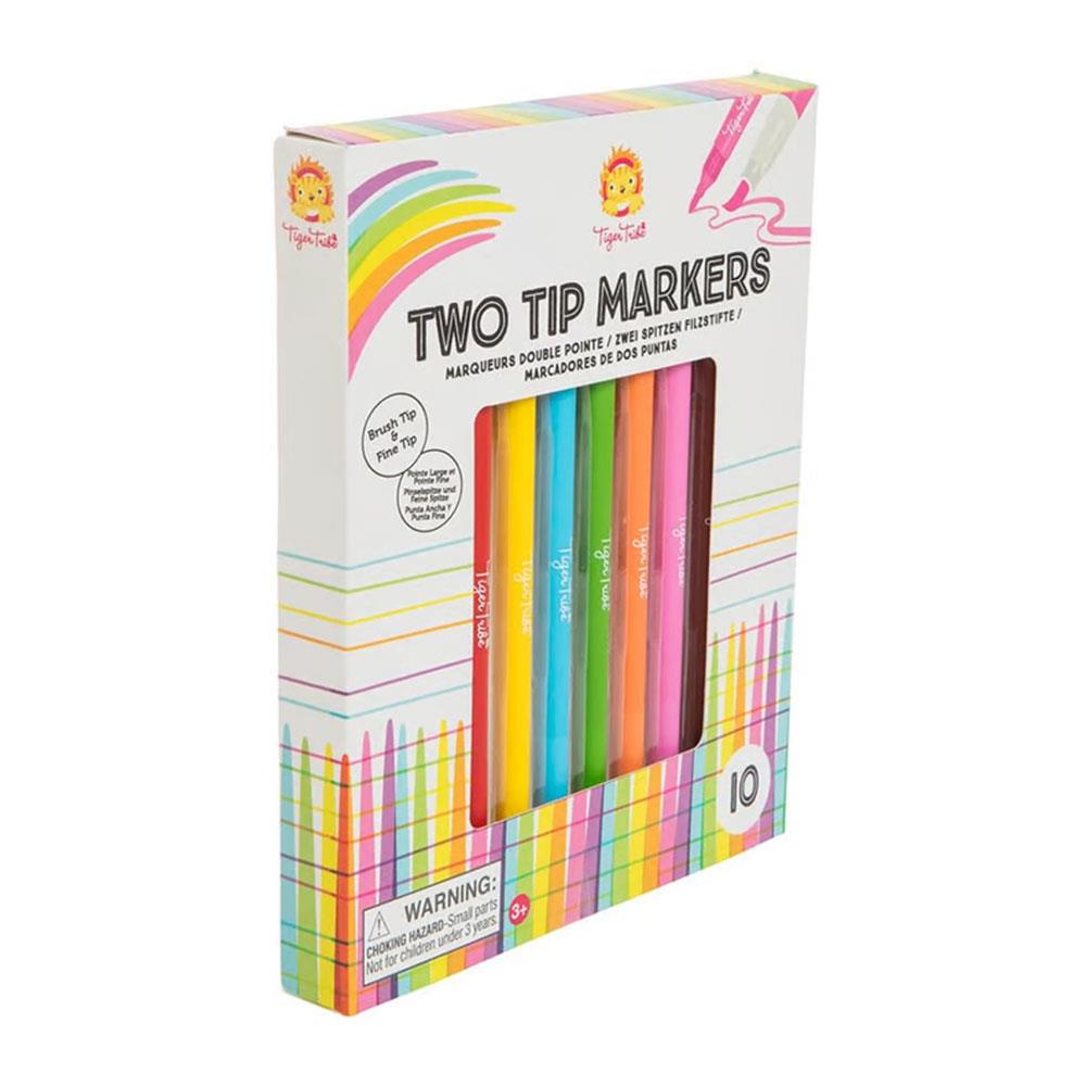 Tiger Tribe 10'lu İki Uçlu Keçeli Boya Kalemi
