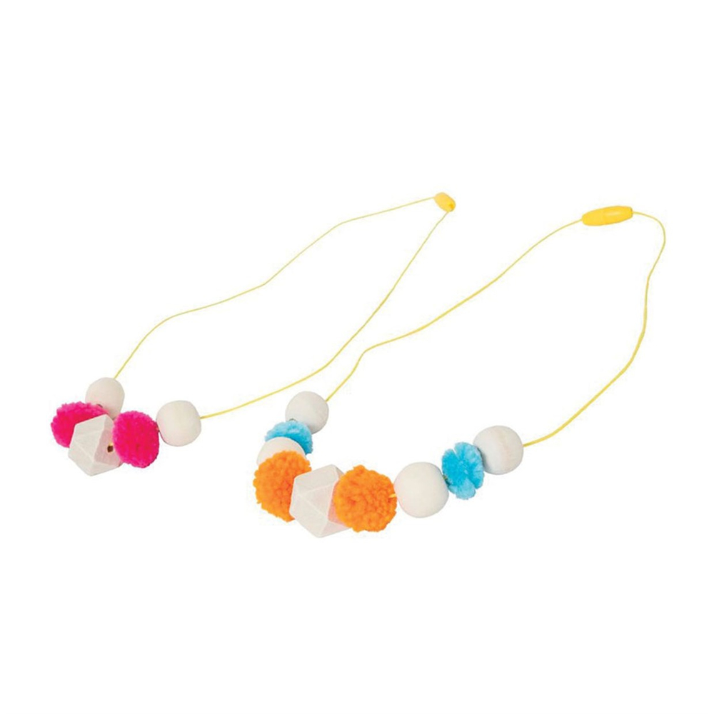 Tiger Tribe Takı Tasarım Seti Pom Poms & Beads