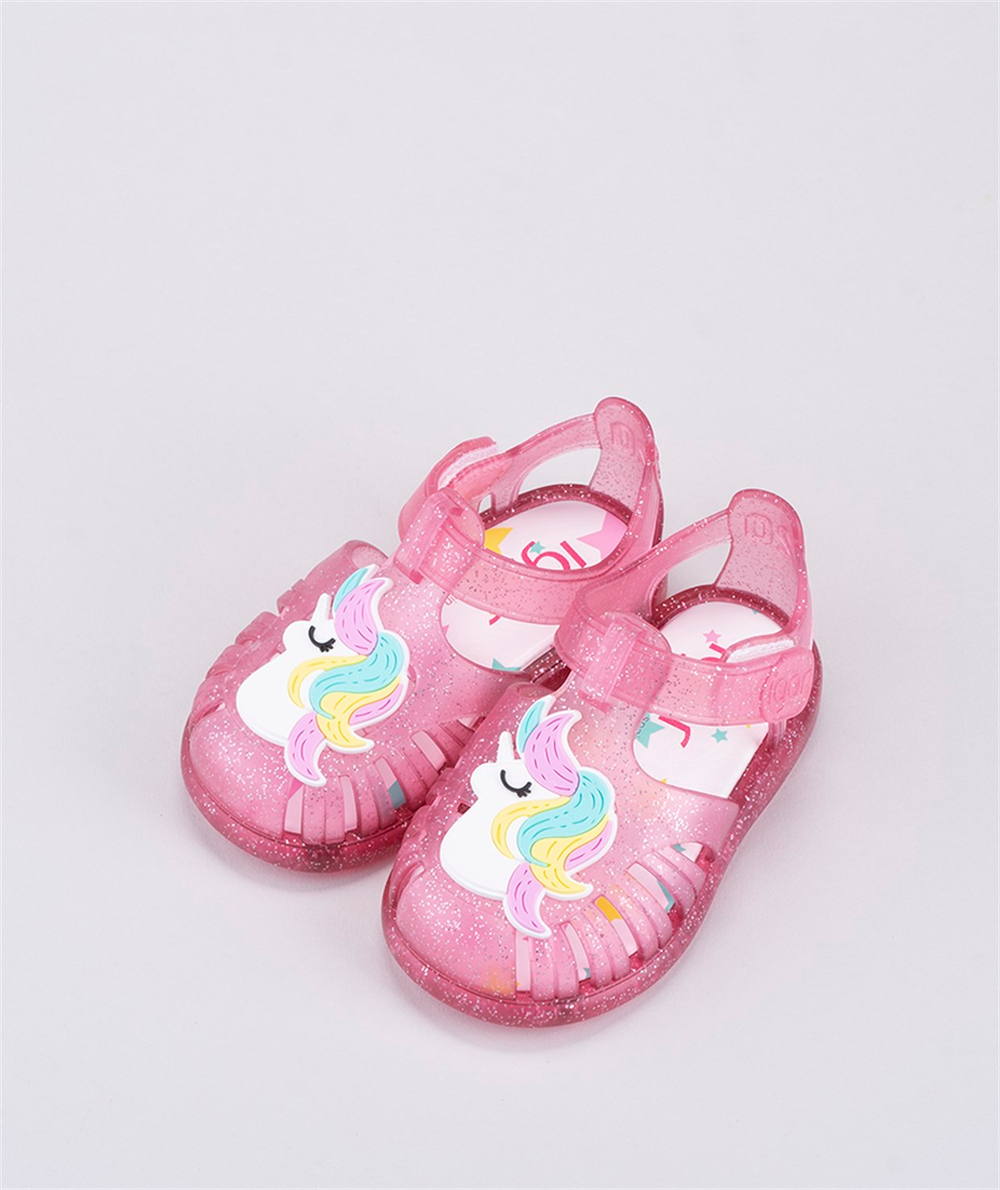 TOBBY UNICORNIO ÇOCUK SANDALET - FUCSIA GLITTER