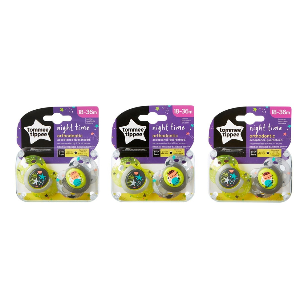 Tommee Tippee 2x Gece Emzik 18-36 Ay