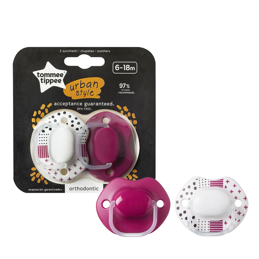 Tommee Tippee 2x Urban Emzik Kız 6-18 Ay