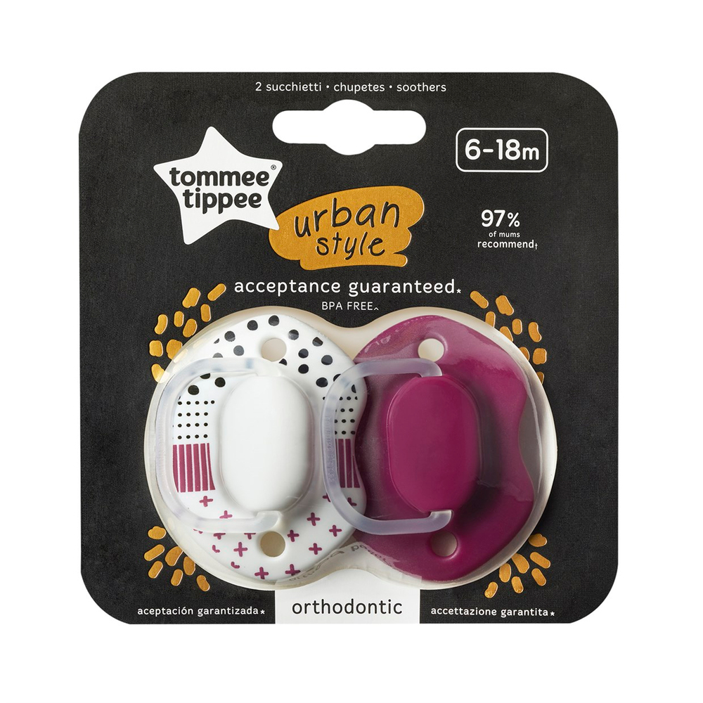 Tommee Tippee 2x Urban Emzik Kız 6-18 Ay