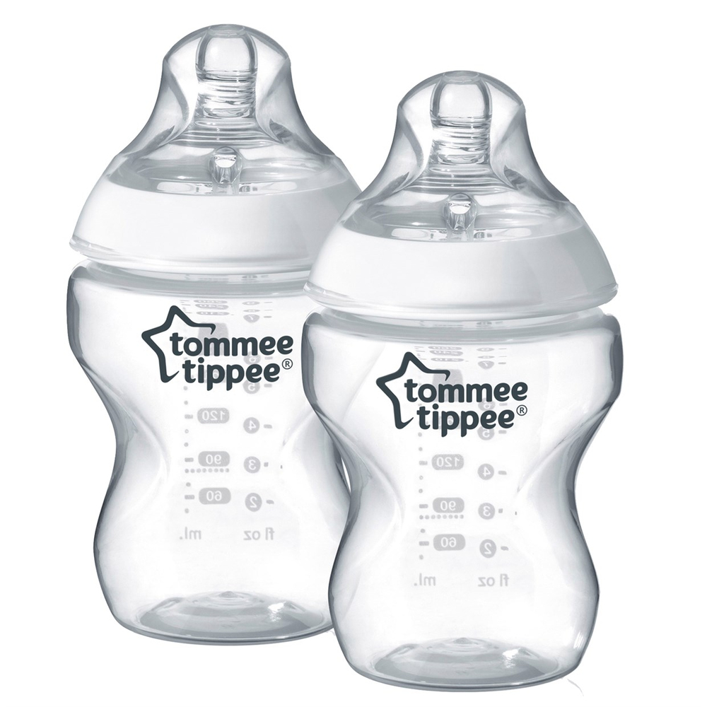 Tommee Tippee 2x260 ml PP Closer to Nature Biberon Beyaz