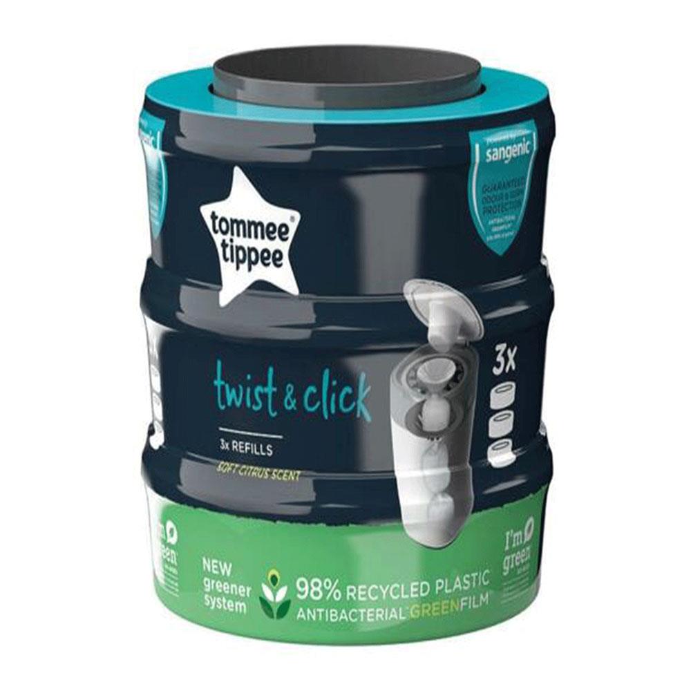 Tommee Tippee Twist & Click 3'lü Bebek Bezi Çöp Poşeti