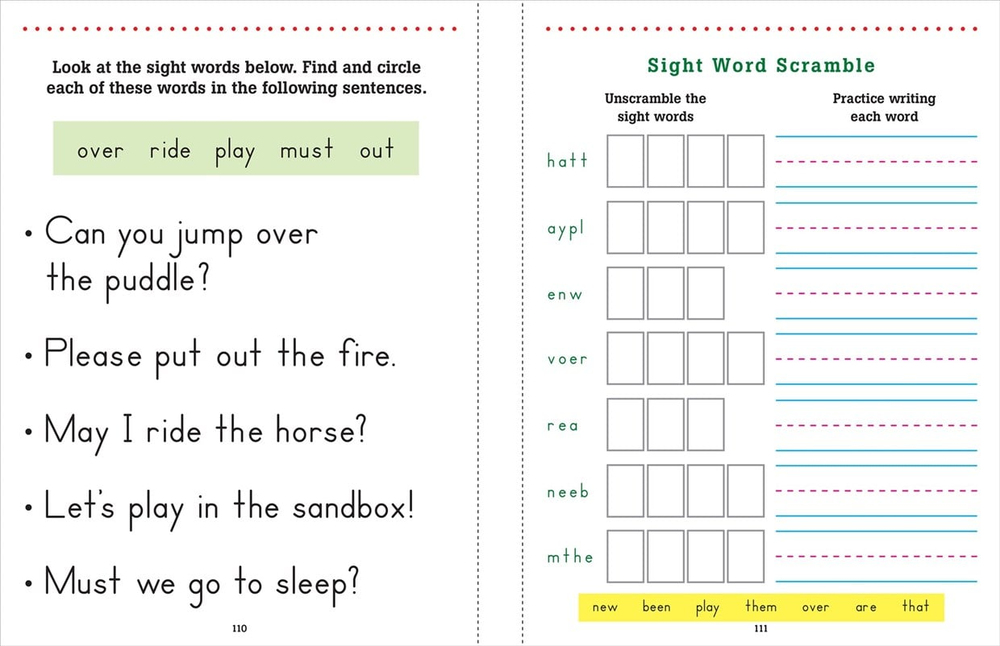 TRACE AND LEARN SIGHT WORDS