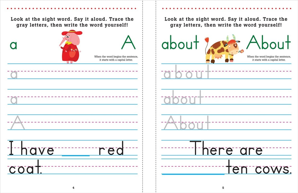 TRACE AND LEARN SIGHT WORDS