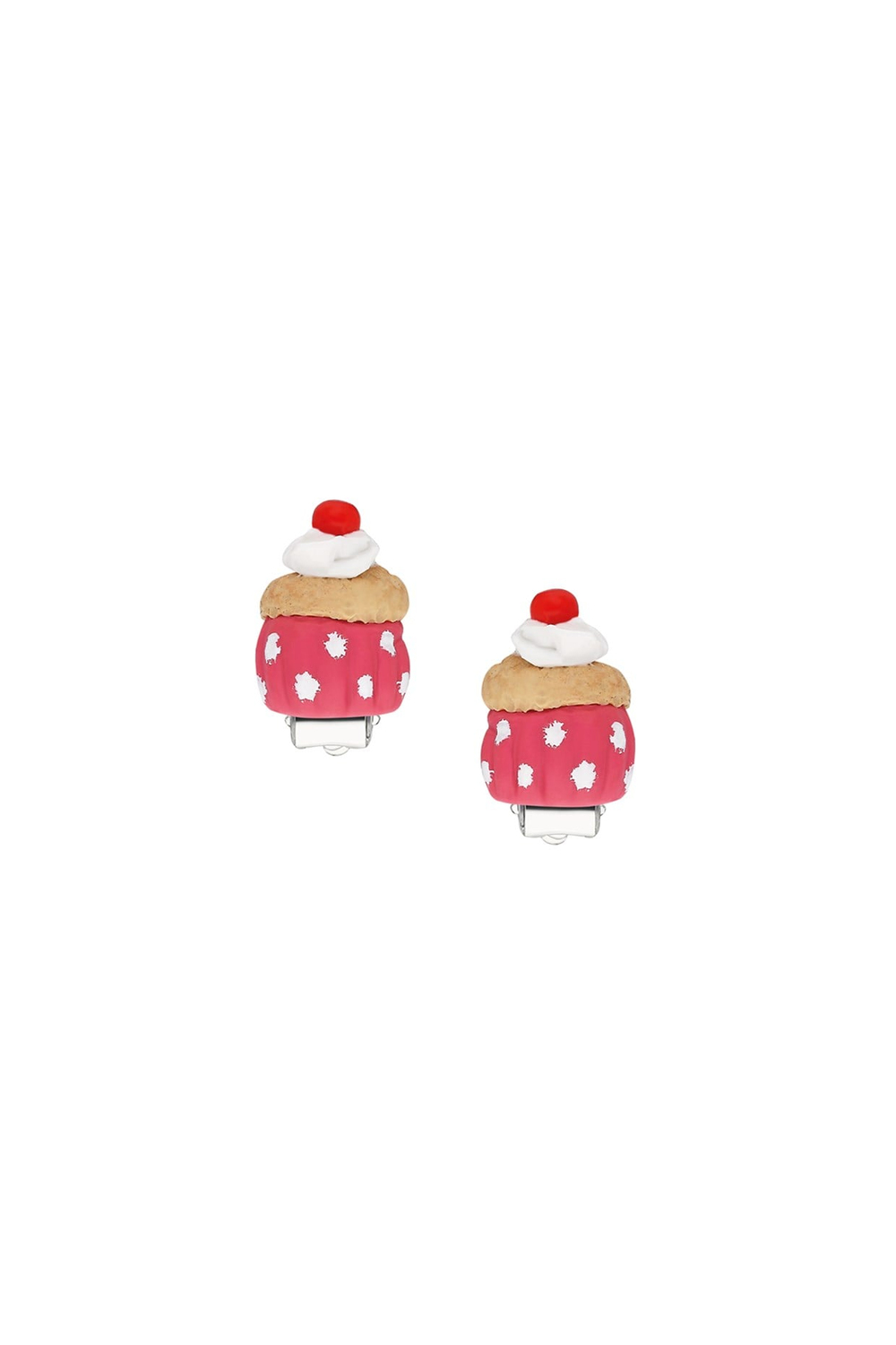 Tres Jolie Lollie Cupcake Klips Küpe Pembe