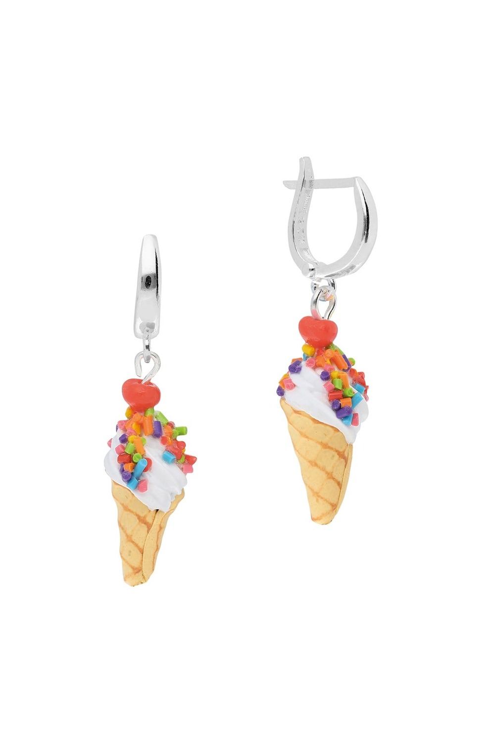 Tres Jolie Lollie Dondurma Gümüş Küpe Renkli