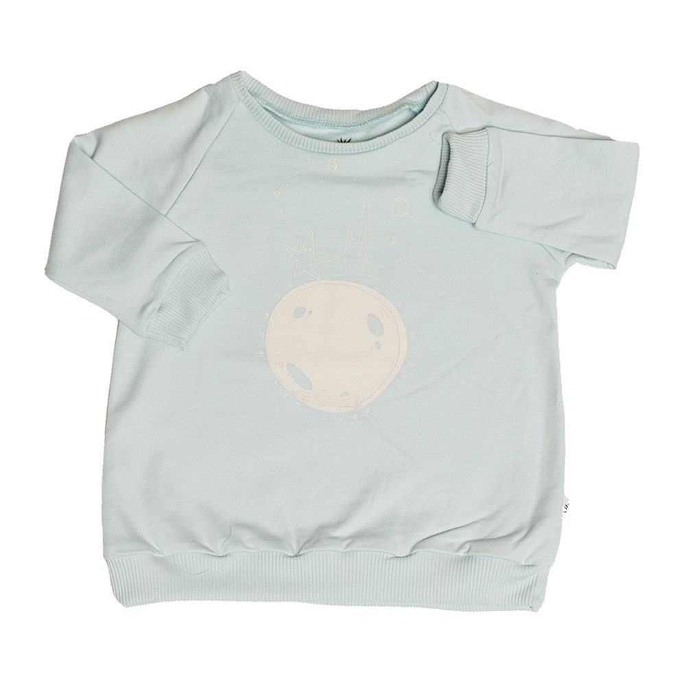 UNIVERSE SWEAT ELBİSE - BUZ MAVİSİ