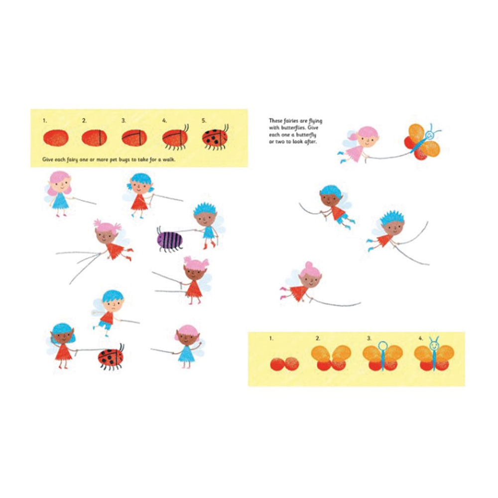 Usborne Fingerprint Activities Unicorns and Fairies