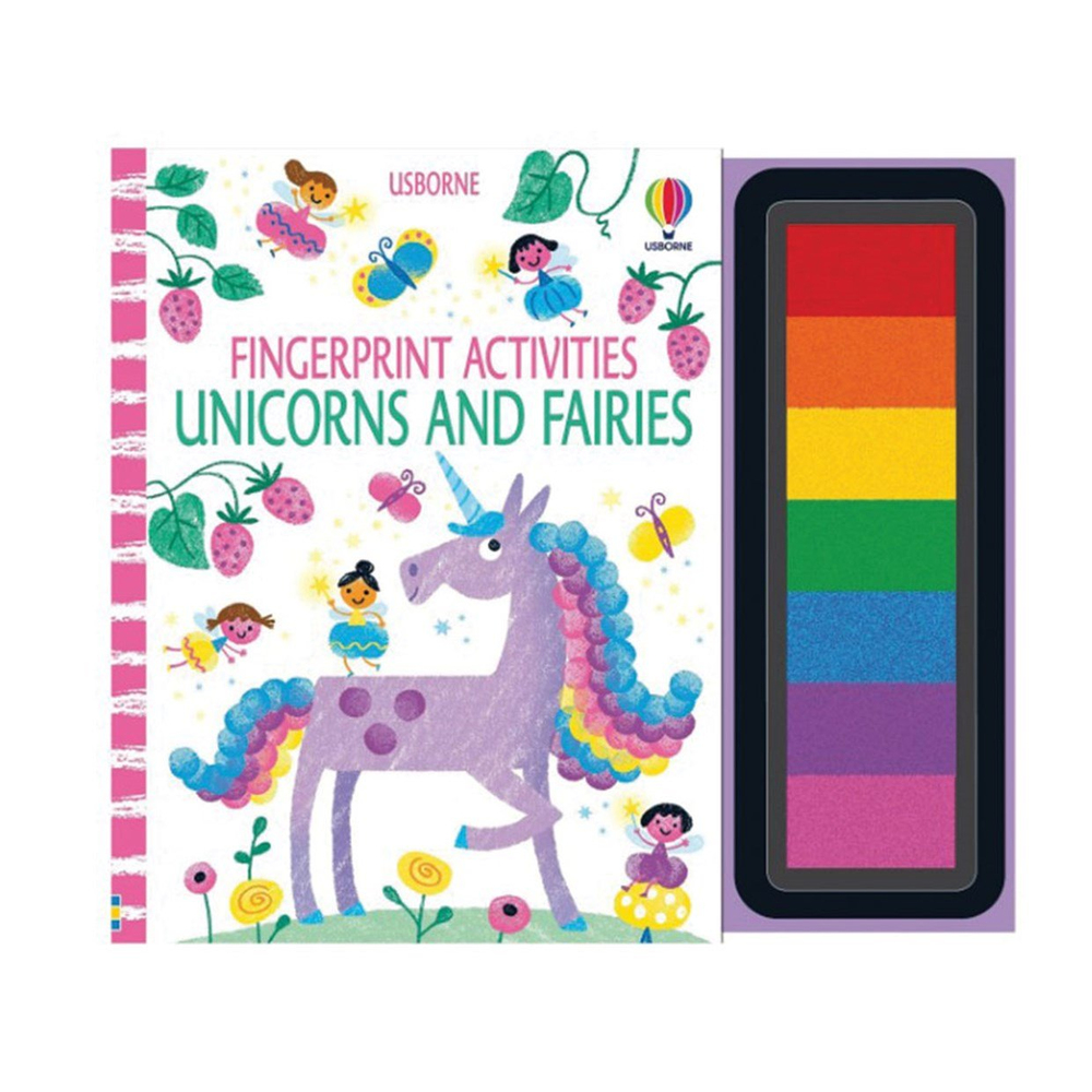 Usborne Fingerprint Activities Unicorns and Fairies