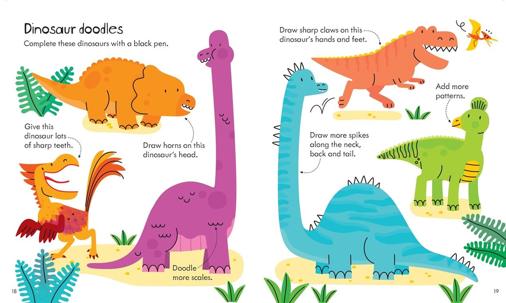 Usborne Little Children's Dinosaur Activity Book