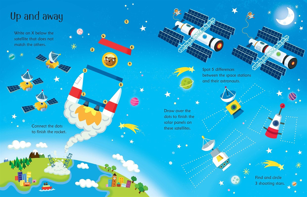 Usborne Wipe Clean Space Activities