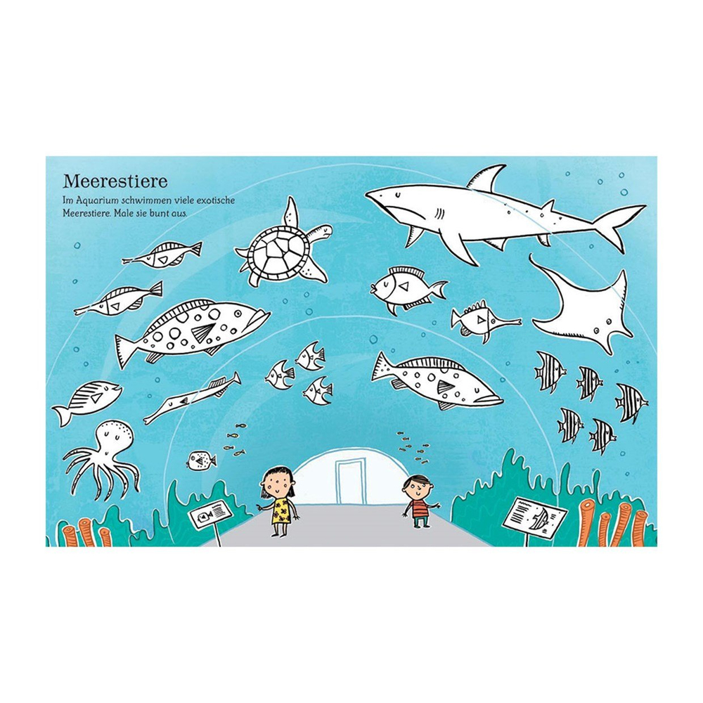 Usborne Zoo Sticker & Colouring Book