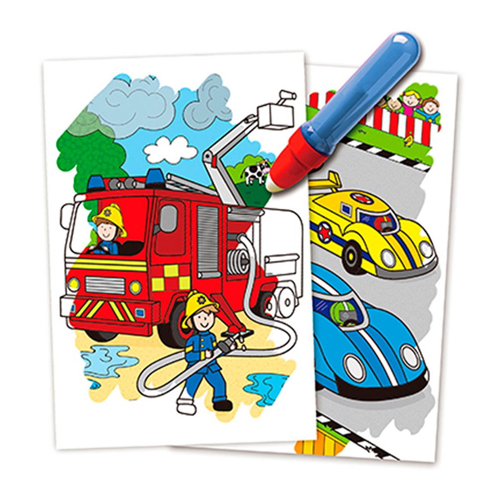 Water Magic Sihirli Boyama Kitabı Vehicles 3 Yaş+