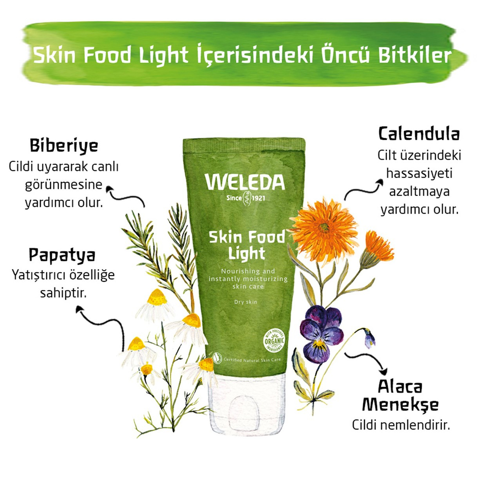 Weleda Skin Food Light Nemlendirici ve Besleyici Organik Bakım Kremi 75 ml