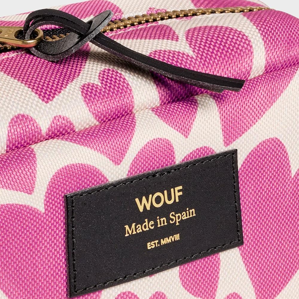 Wouf Pink Love Toiletry Büyük Makyaj Çantası