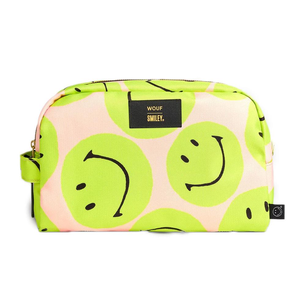 Wouf Smiley Neon Large Toiletry Büyük Makyaj Çantası