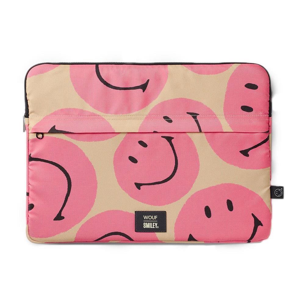 Wouf Smiley Pink Laptop Kılıfı 13
