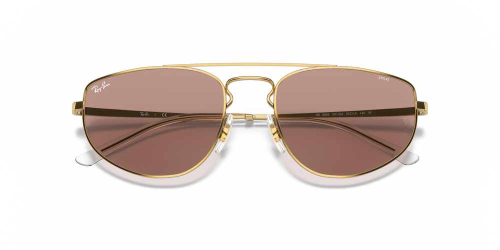 RAY-BAN 3668 001/Q4 55 WOMEN Güneş gözlükleri